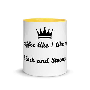 Coffee like Men with Color Inside 11oz mug - Mahogany Queen