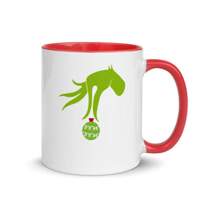Grinch don't kill my vibe 11oz mug with red inside - Mahogany Queen Coffee