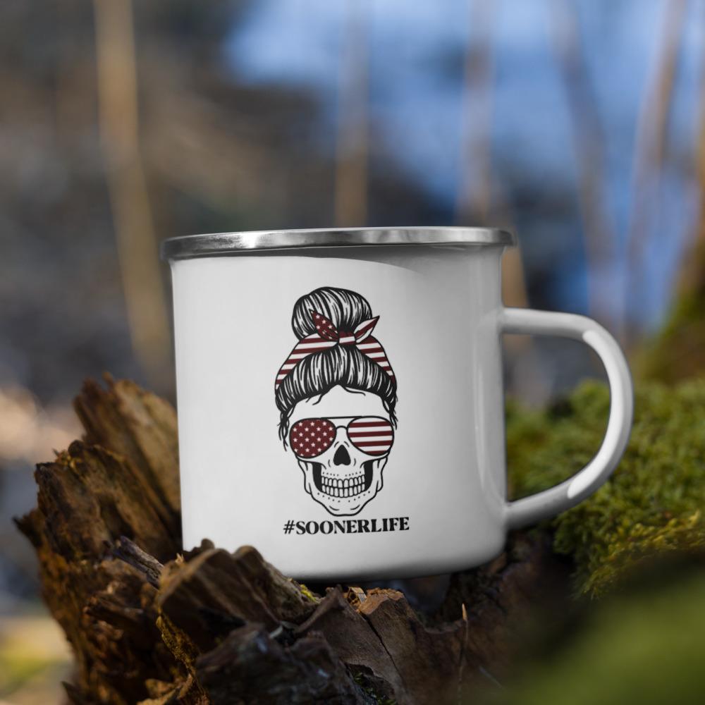 Sooner Life Enamel Mug - Mahogany Queen